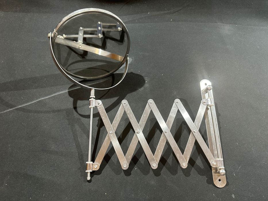 Espelho telescópico de casa de banho (1x, 3x de ampliação)