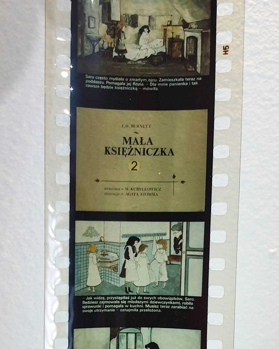Bajka Klisza rzutnik ANIA PRL Mała księżniczka - 2 szczęści Unikat