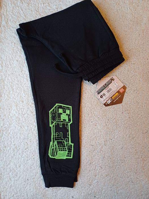 Spodnie dresowe , bluza  Minecraft nowe 116 , 122/128 ,134/140 , 146