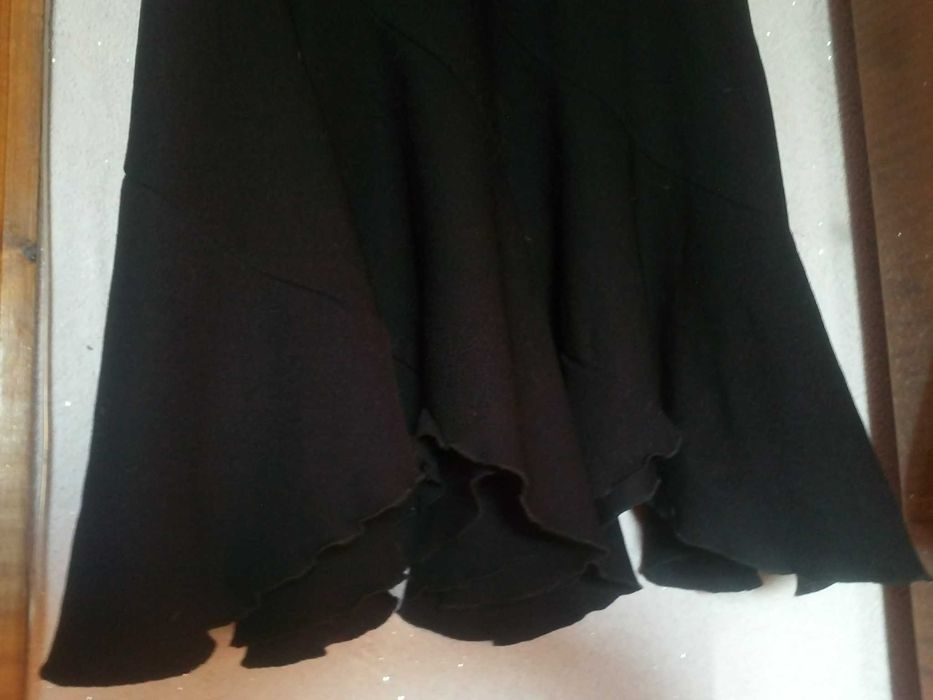 Длинная  черная юбка  годе в отличном состоянии
