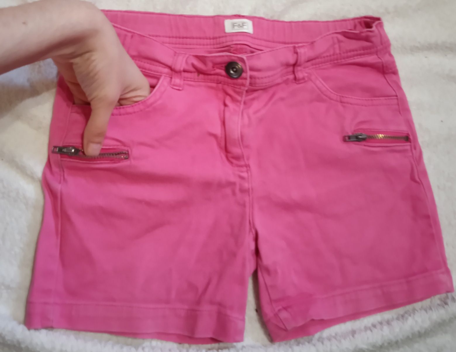 Дитячі рожеві джинсові шорти