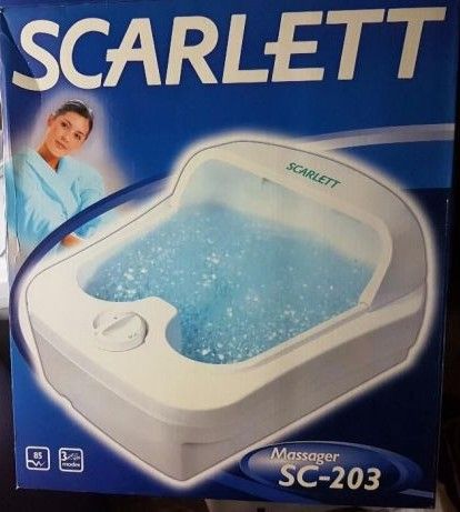 Массажная ванночка для ног SCARLETT SC-203 обмен на вкладыши наклейки