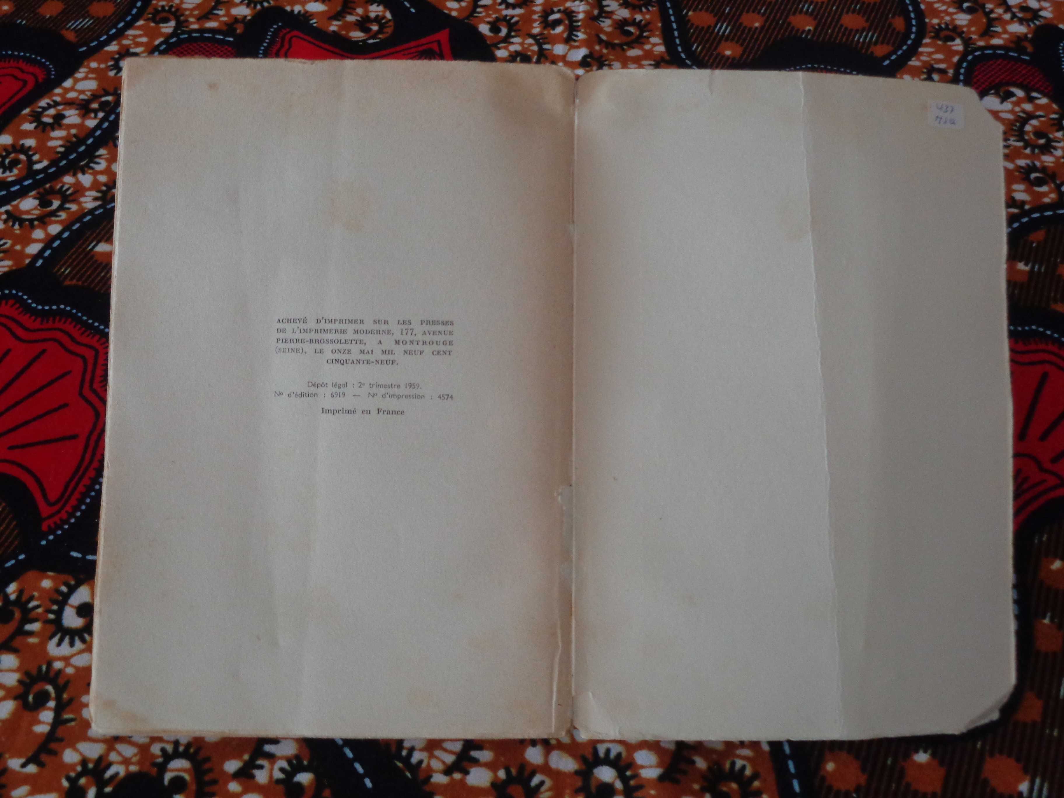 Lolita. Vladimir Nabokov. Ed. Original. Primeiro Ano. Gallimard. 1959.