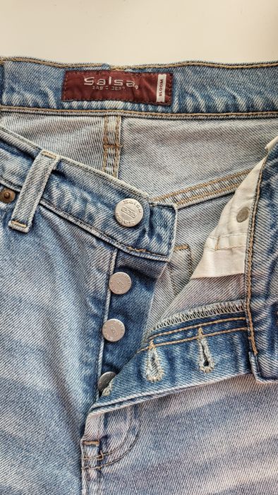 Calças de ganga Salsa flare azul claro