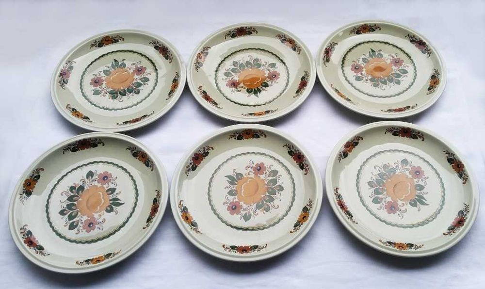 Talerze obiadowe, ceramiczne, Winterling