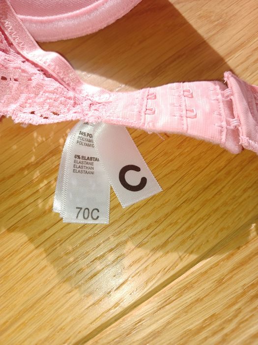 Stanik 70C i majtki stringi M, komplet, zestaw