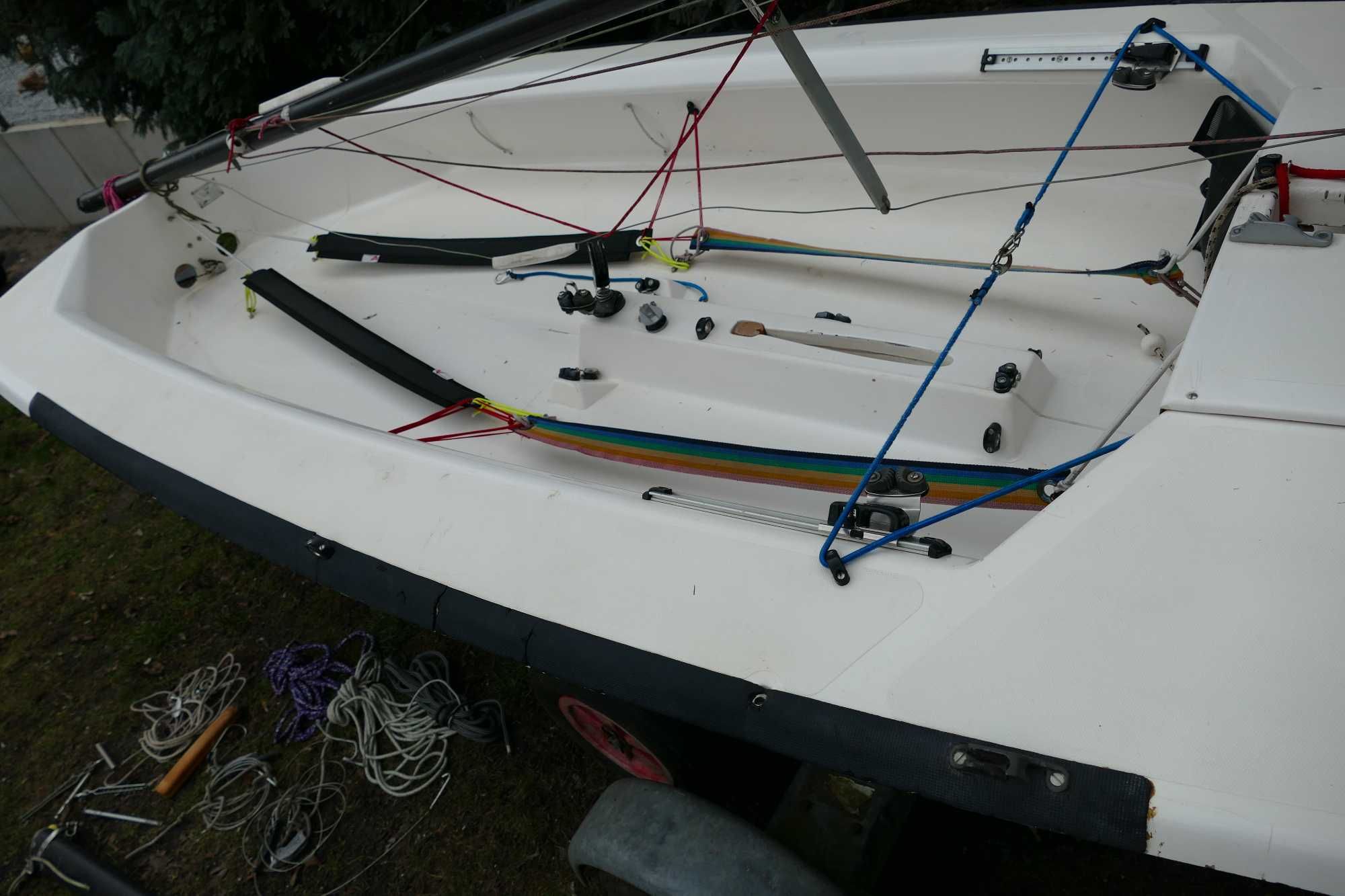 Łódź żaglowa żaglówka Hobie 405 4,05m + wózek przyczepa