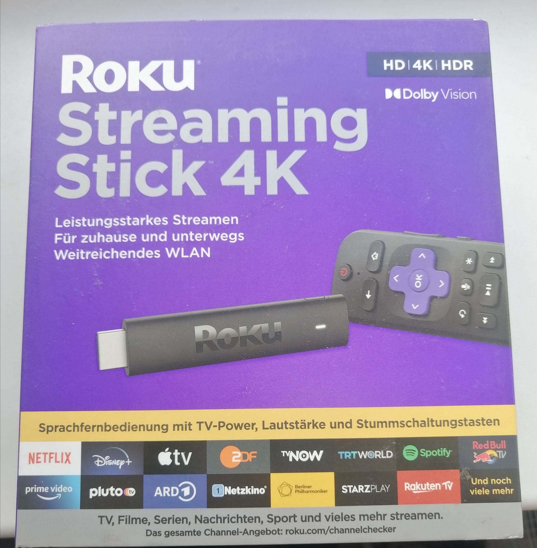 Медіаплеєр (Смарт приставка) Roku Streaming Stick 4K