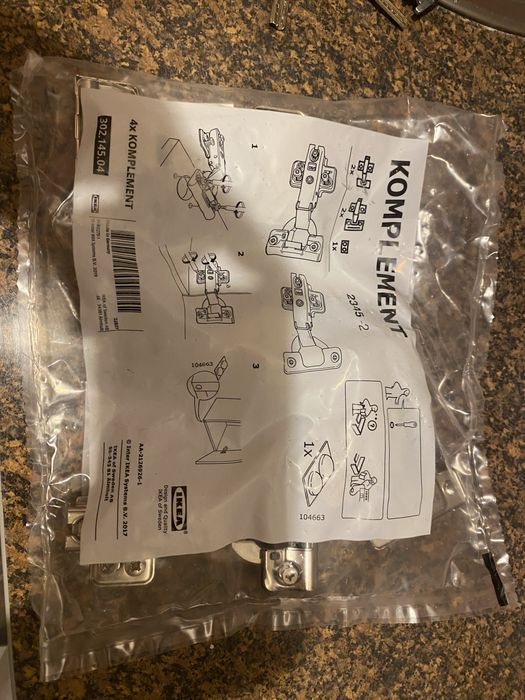 Ikea Pax szafa zawiasy komplement samodomykające szafki NOWE cichy dom