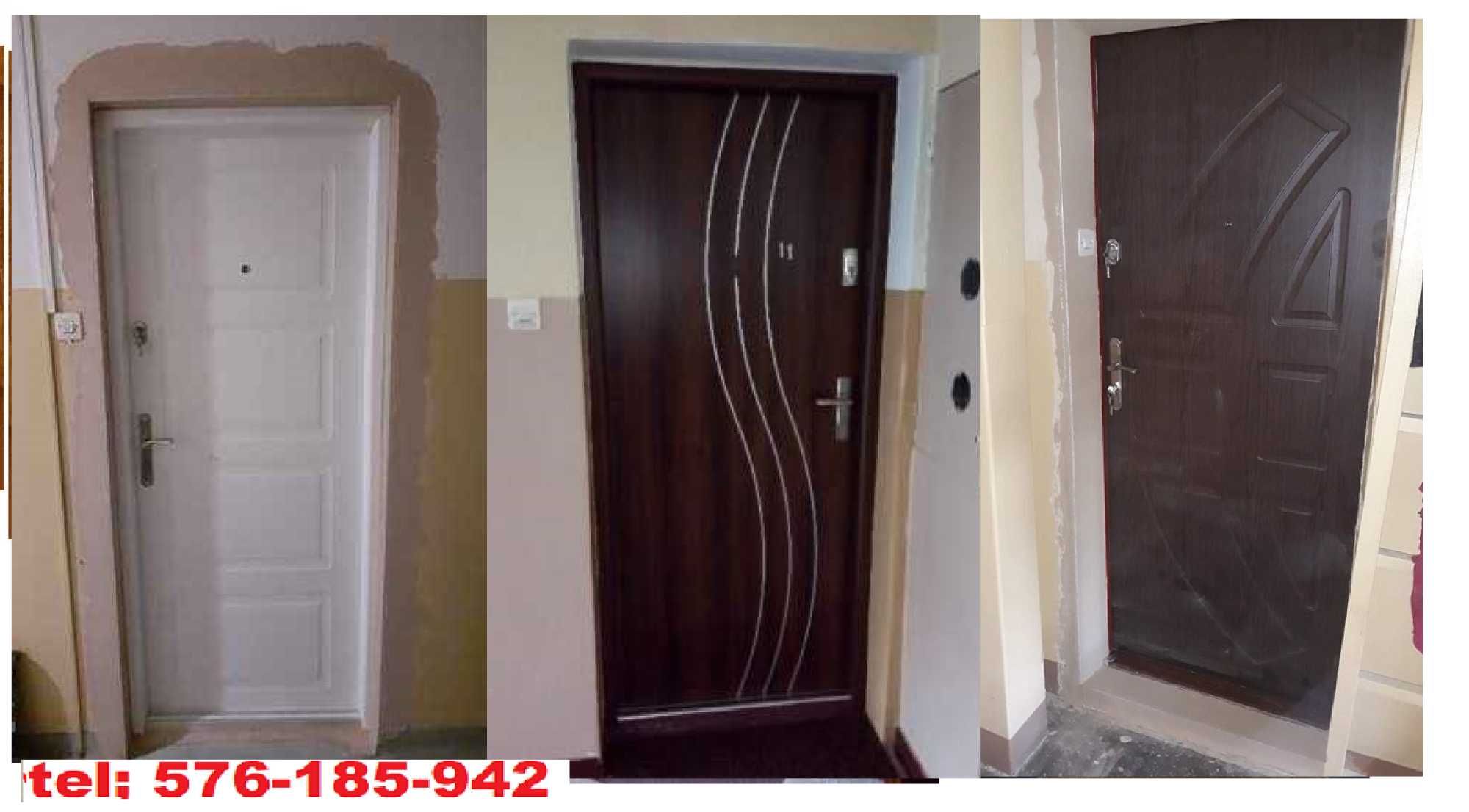Drzwi ZEWNĘTRZNE,WEJŚCIOWE z montażem , drewniane ocieplone WYCISZONE