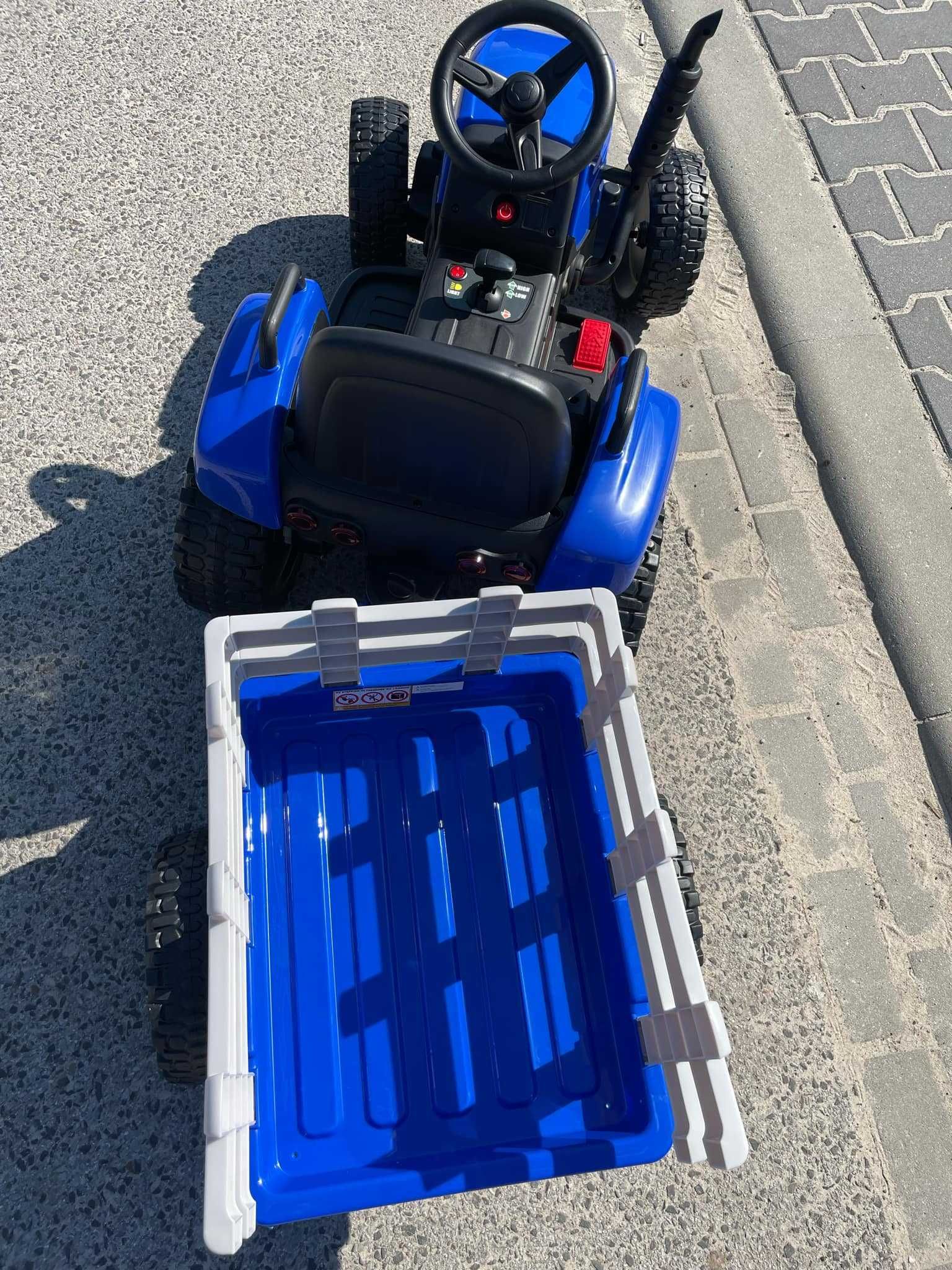 Traktor na akumulator z Przyczepką Pilot 12V Traktorek elektryczny