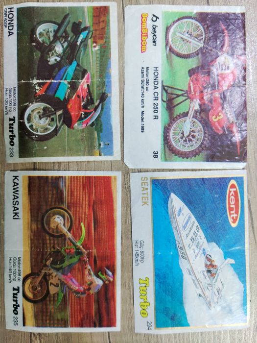 Фантики-вкладиші Turbo та baycan