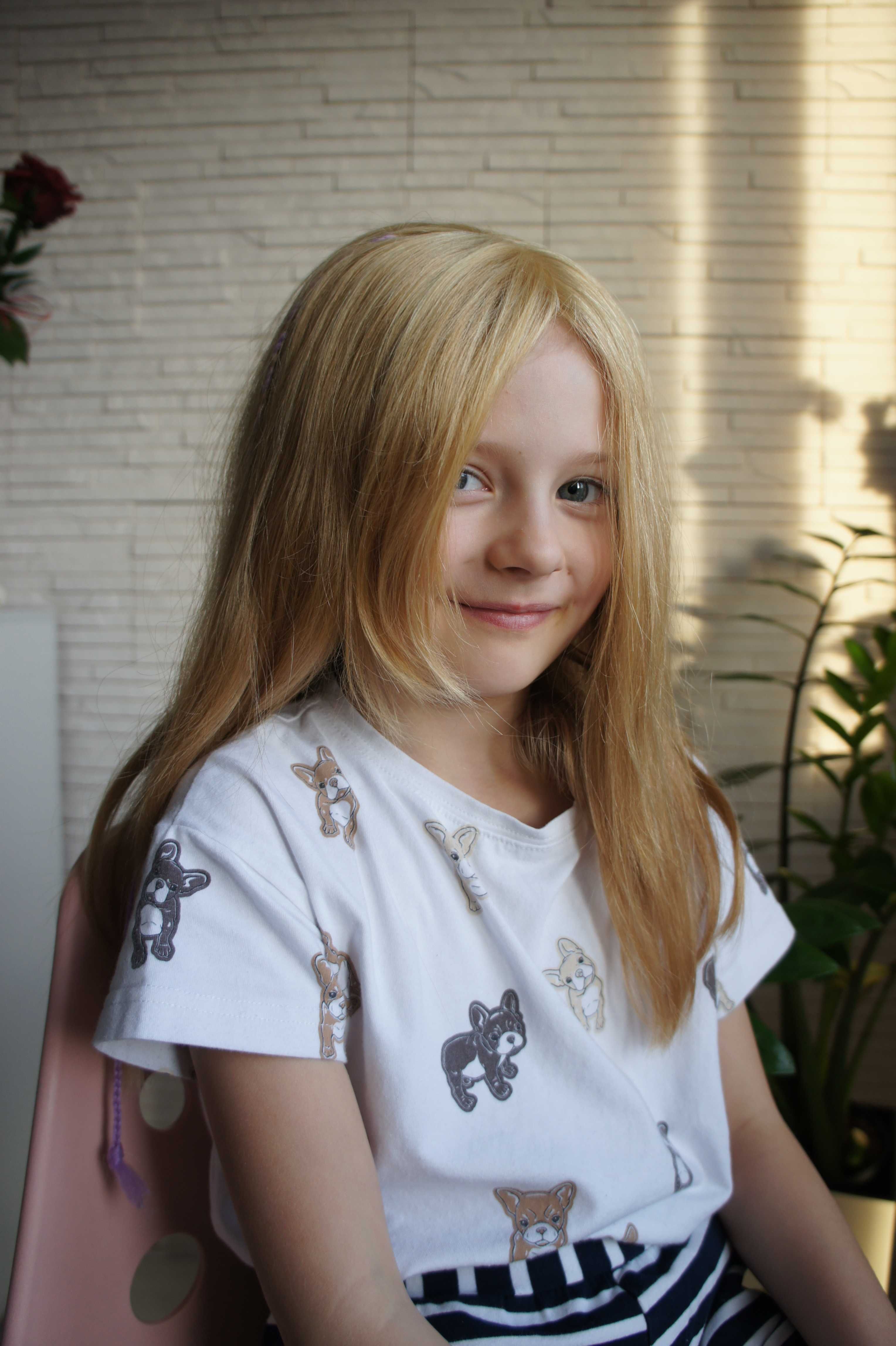 Naturalne blond włosy na dziewczynkę 3-7 lat - hairlab