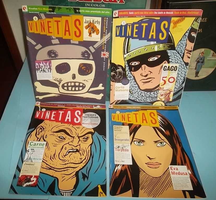 "VIÑETAS" , Revista espanhola de BD, coleção completa 14 números.
