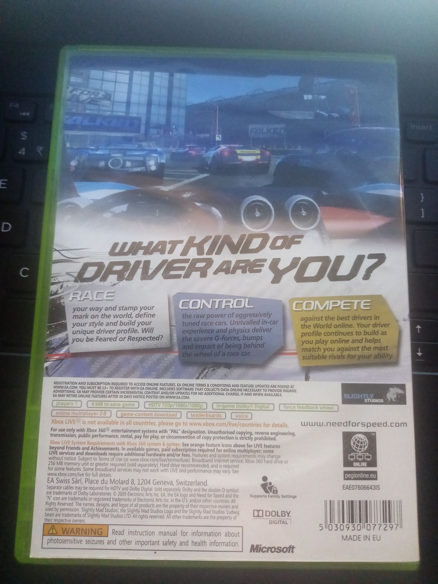 Gra N.F.S. Shift na konsolę xbox 360 Need For Speed