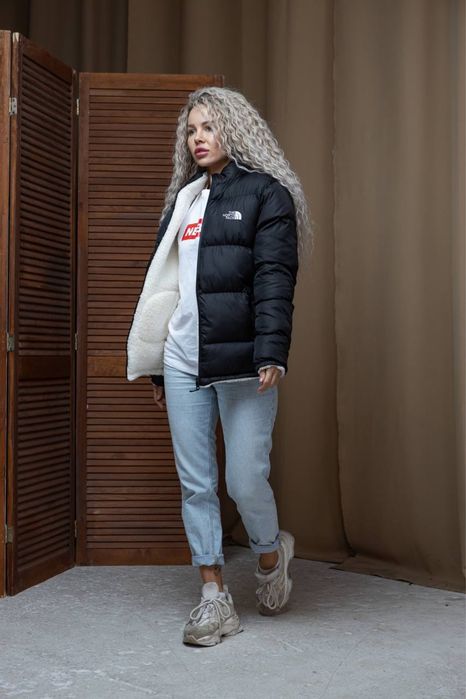 Жіноча зимова двостороння куртка тнф The North Face [S,M,L,XL,XXL]