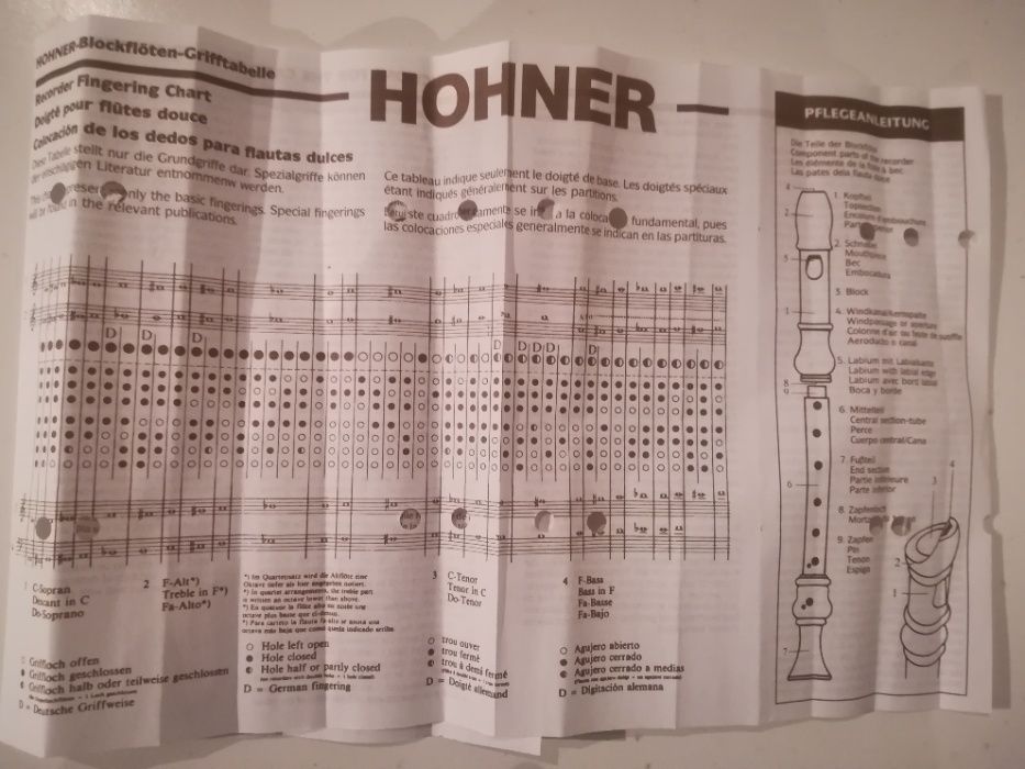 Flauta Escolar Bisel Hohner