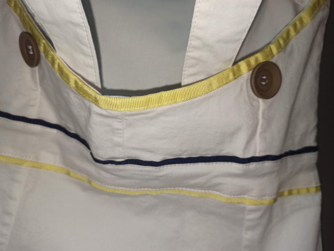 Vestido algodão, estilo marinheiro NOVO 4/5 anos