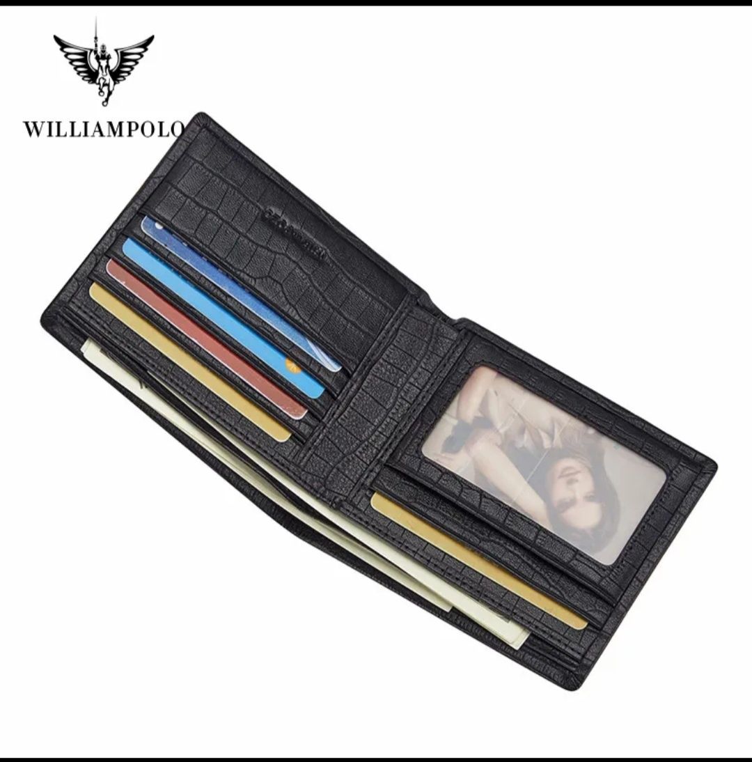 Мужской кошелёк из натуральной кожи WILLIAM POLO