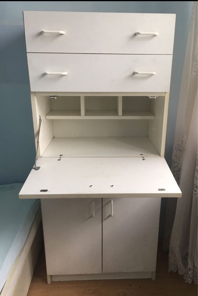 Komoda biala 130 x 60 x 40 cm