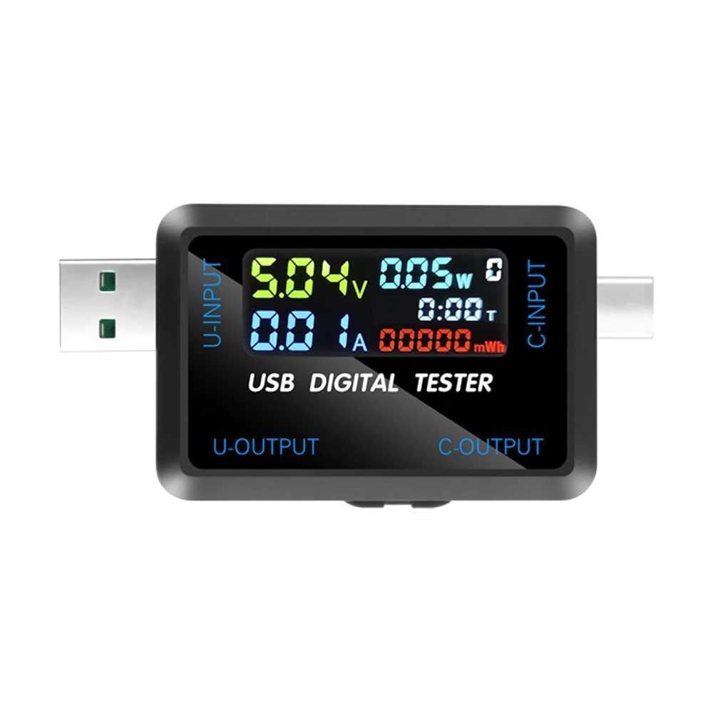 USB tester ЮСБ тестер ёмкости аккумуляторов Амперметр вольтметр
