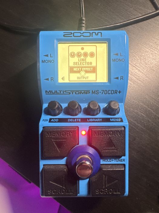 Pedal Zoom MS-70CDR Plus + AC adapter original