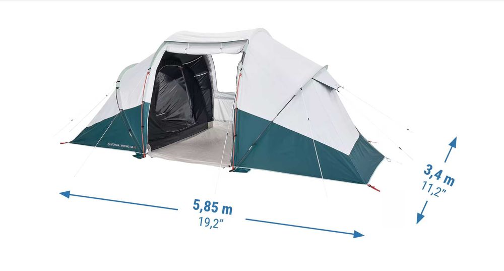 Tenda Campismo DecathlonFRESH&BLACK 4pess/2quart + mesa, teldos, sacos