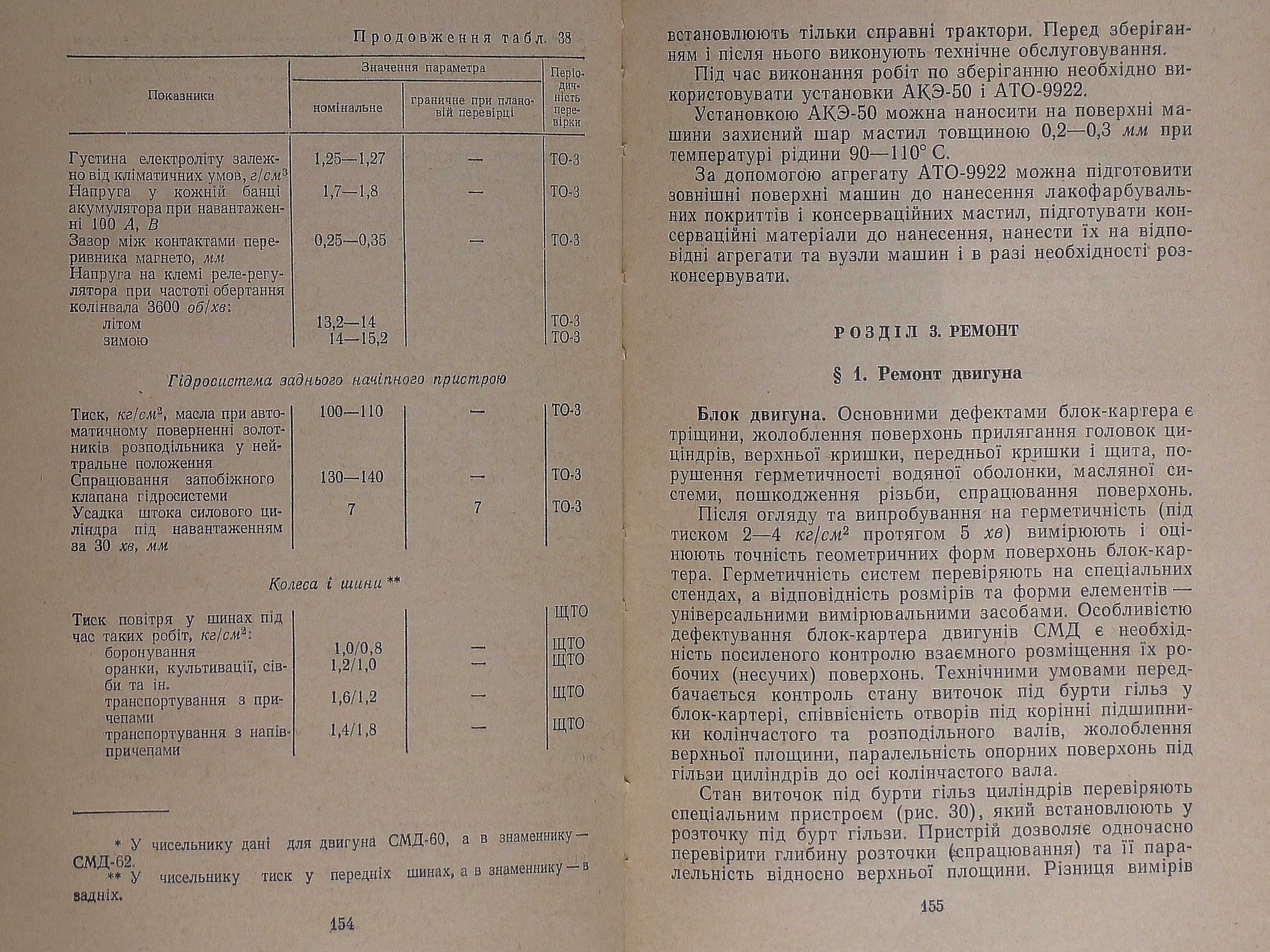 обслуживание и ремонт тракторов Т150 и 150К, книга времён СССР!