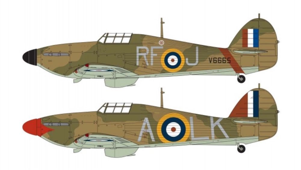 Samolot Hawker Hurricane Mk.I model Airfix A05127A skala 1/48