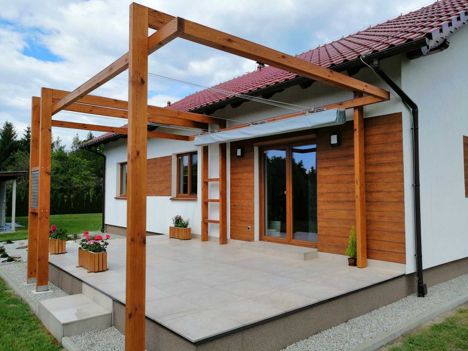 Roleta rzymska na taras, 3x3m, wodoodporna, na wymiar