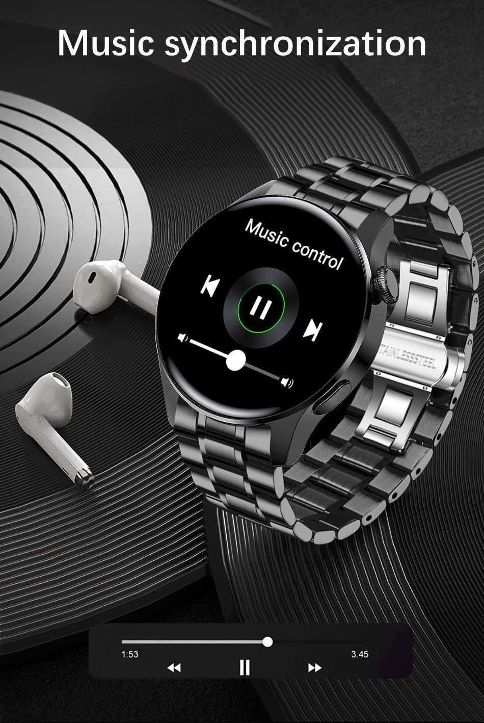 SmartWatch I29 telefon BT, tętno, ciśnienie, O2, powiadomienia, PL