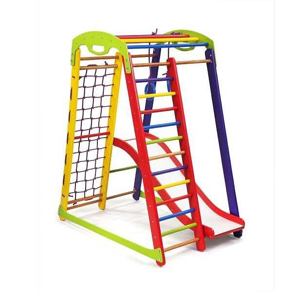 Дитячий спортивний куточок SportBaby «Кроха - 1 Plus 1» з гіркою