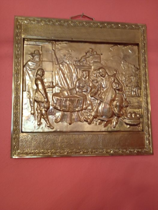 Obraz wykonany z mosiądzu