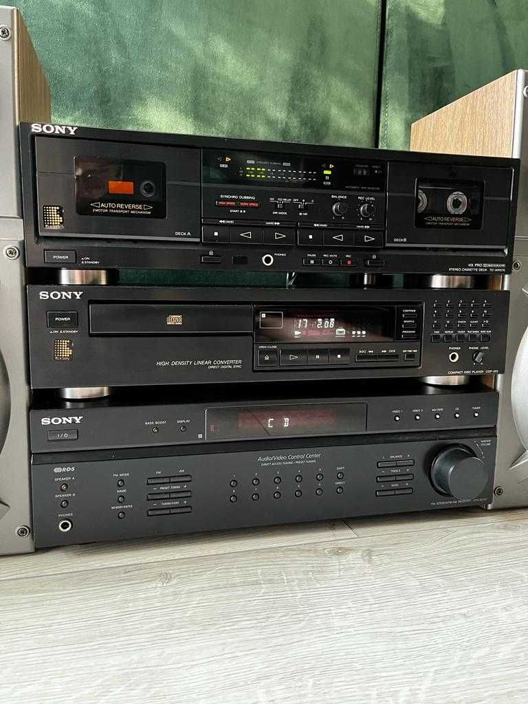 Zestaw Stereo SONY Amplituner CD Deck Kolumny  Bluetooth