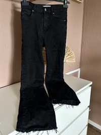 Jeansy dżinsy dzwony  wysoki stan rozszerzane nogawka