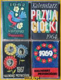 Kalendarze Przyjaciółki: 1962/1964/1967/1969/kalendarz/Przyjaciółka