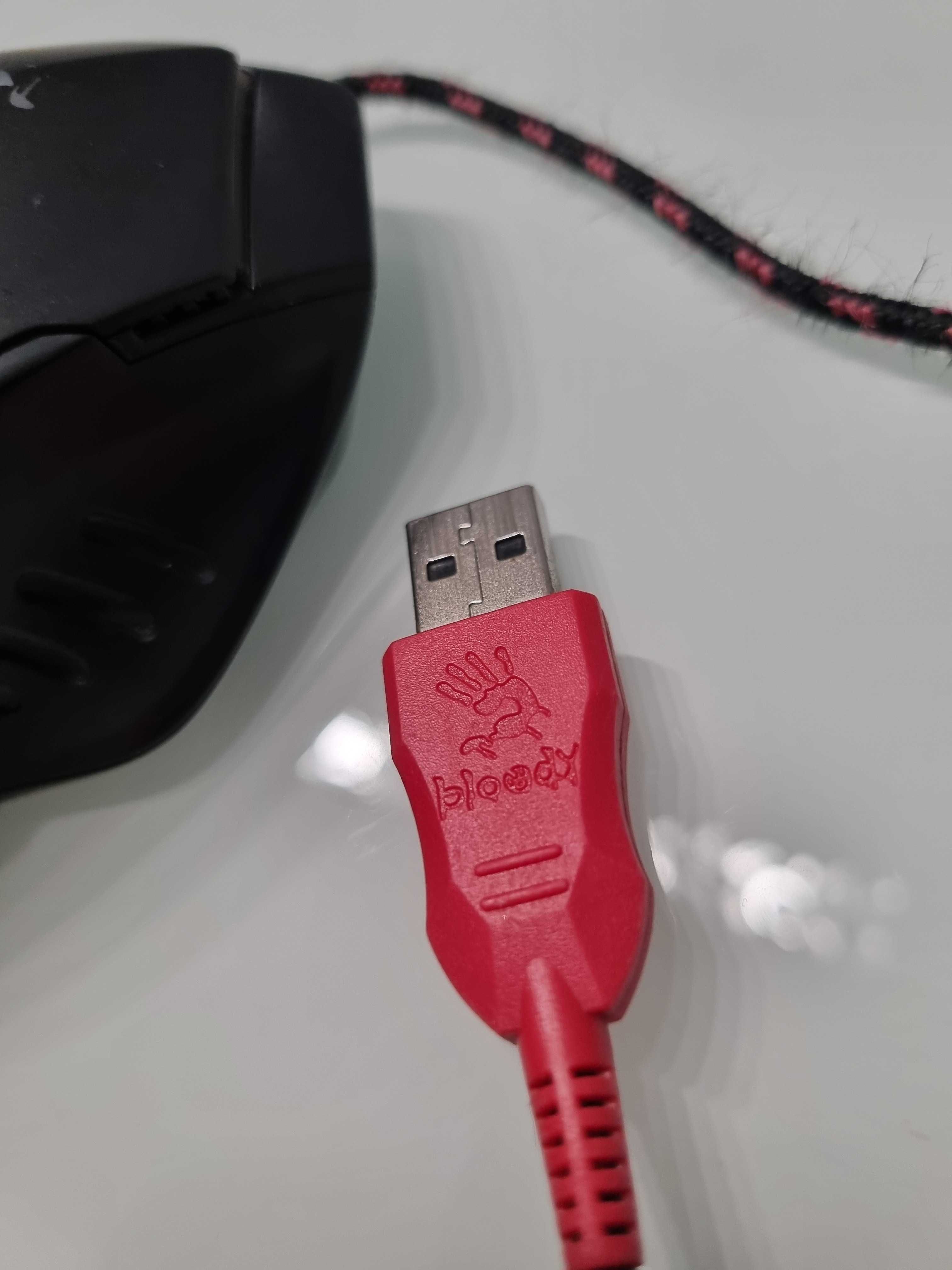 Myszka Mysz Przewodowa dla graczy A4Tech Bloody V8m USB Czarna