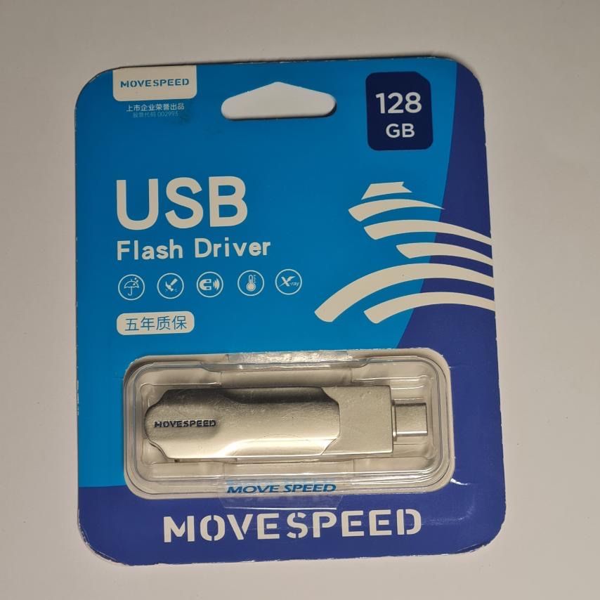 Флешка 2 в 1 Movespeed OTG Type-C/USB