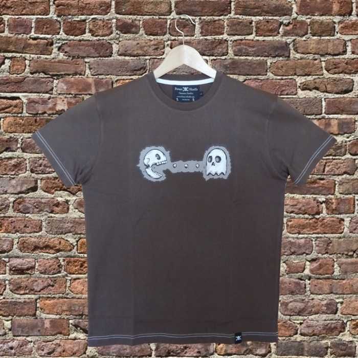 T Shirt 'Camisolas' de cor Castanho