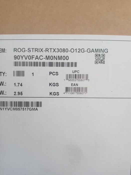 Відеокарта ASUS ROG-Strix-RTX3080-O12G-GAMING