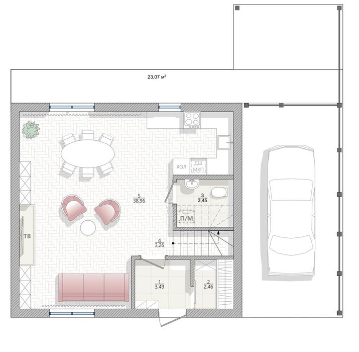 Будинок 95 кв.м Ovillas (Зазимʼя). АКЦІЯ безпечна кімната у подарунок