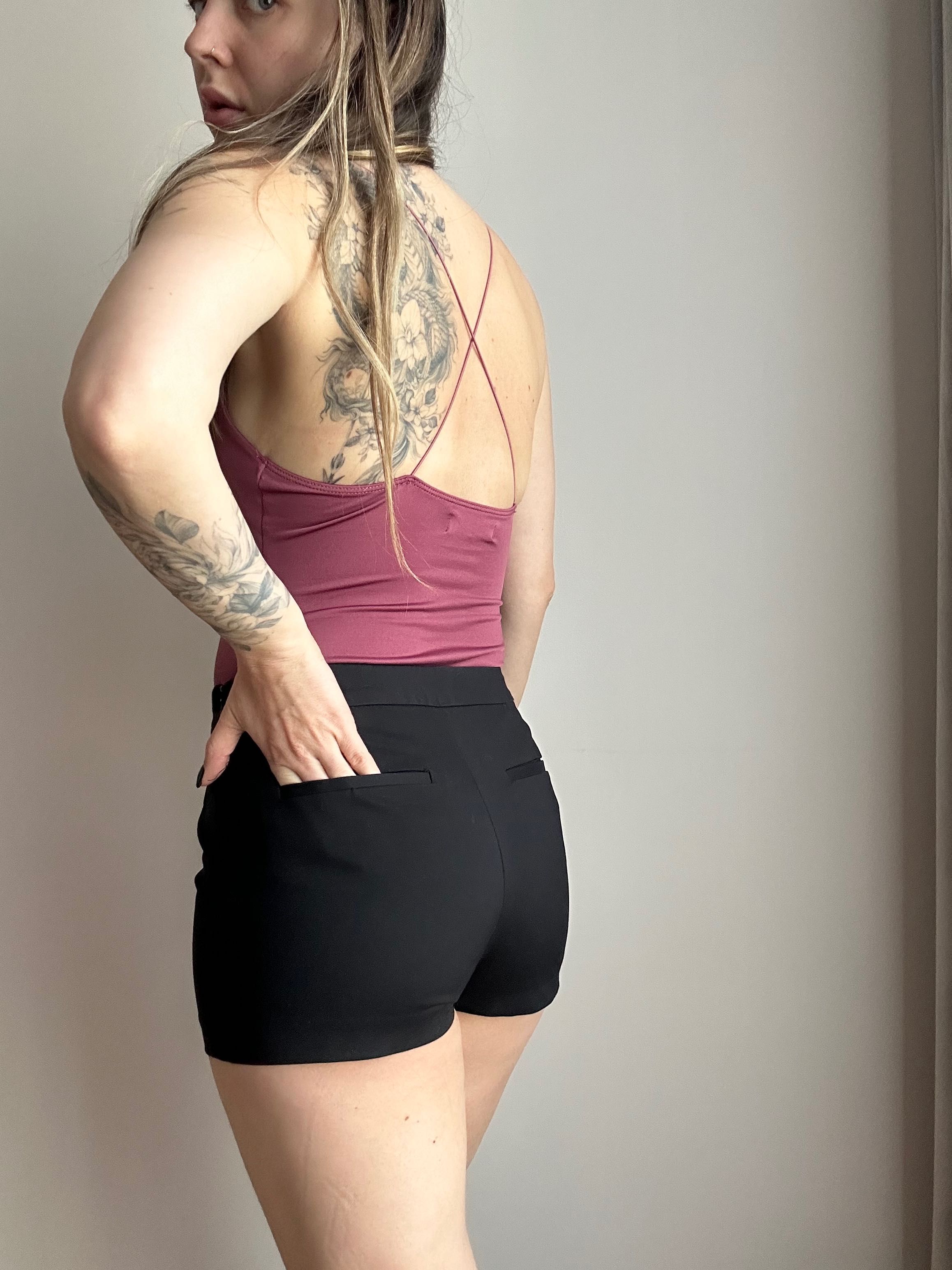 Spodenki czarne asymetryczne Mango  XS
