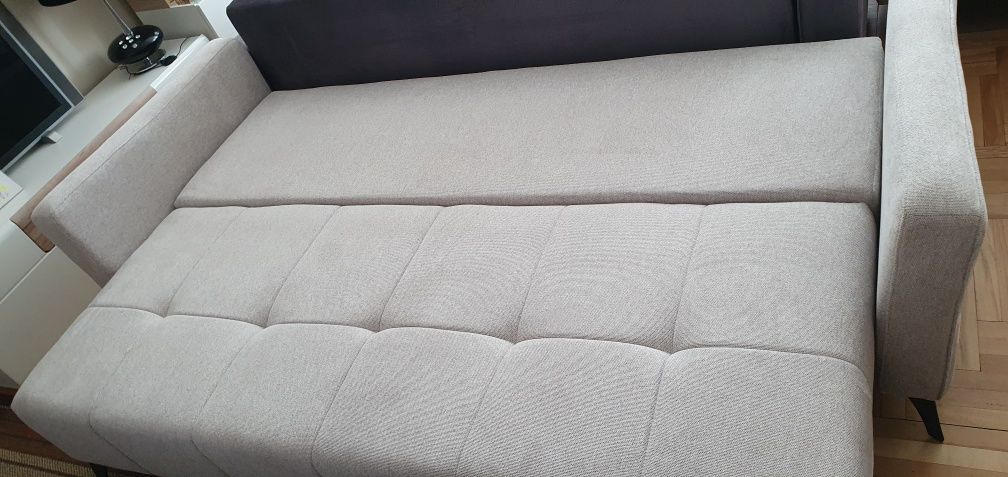Duża kanapa sofa 245 cm z funkcją spania DL i pojemnikiem RIO