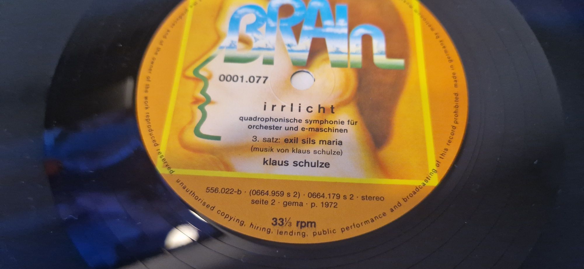 Płyta winylowa Klaus Schulze irrlicht