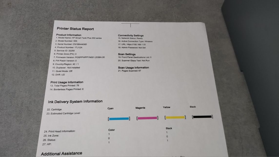 [OD FIRMY] HP Smart Tank 555 wifi skaner nalewane tusze ksero kolor gw