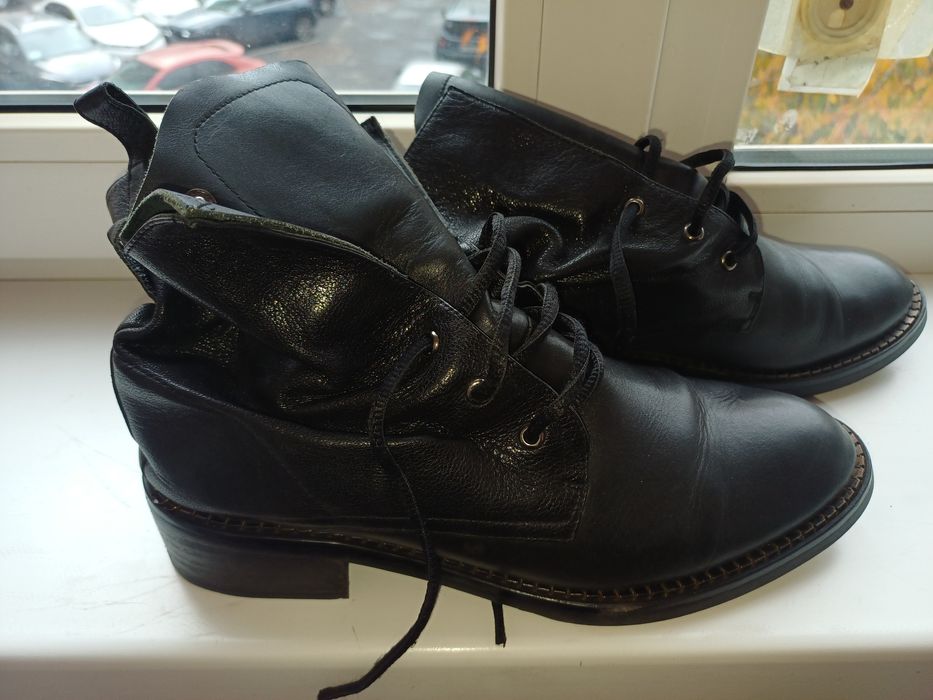 Чоботи шкіряні,  утепленні