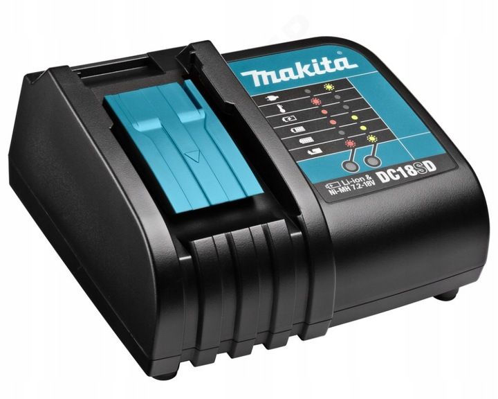 Makita Zestaw Wkrętarka Dhp487z + Zakrętarka Dtd157z + 2x 5ah + Dc18sd