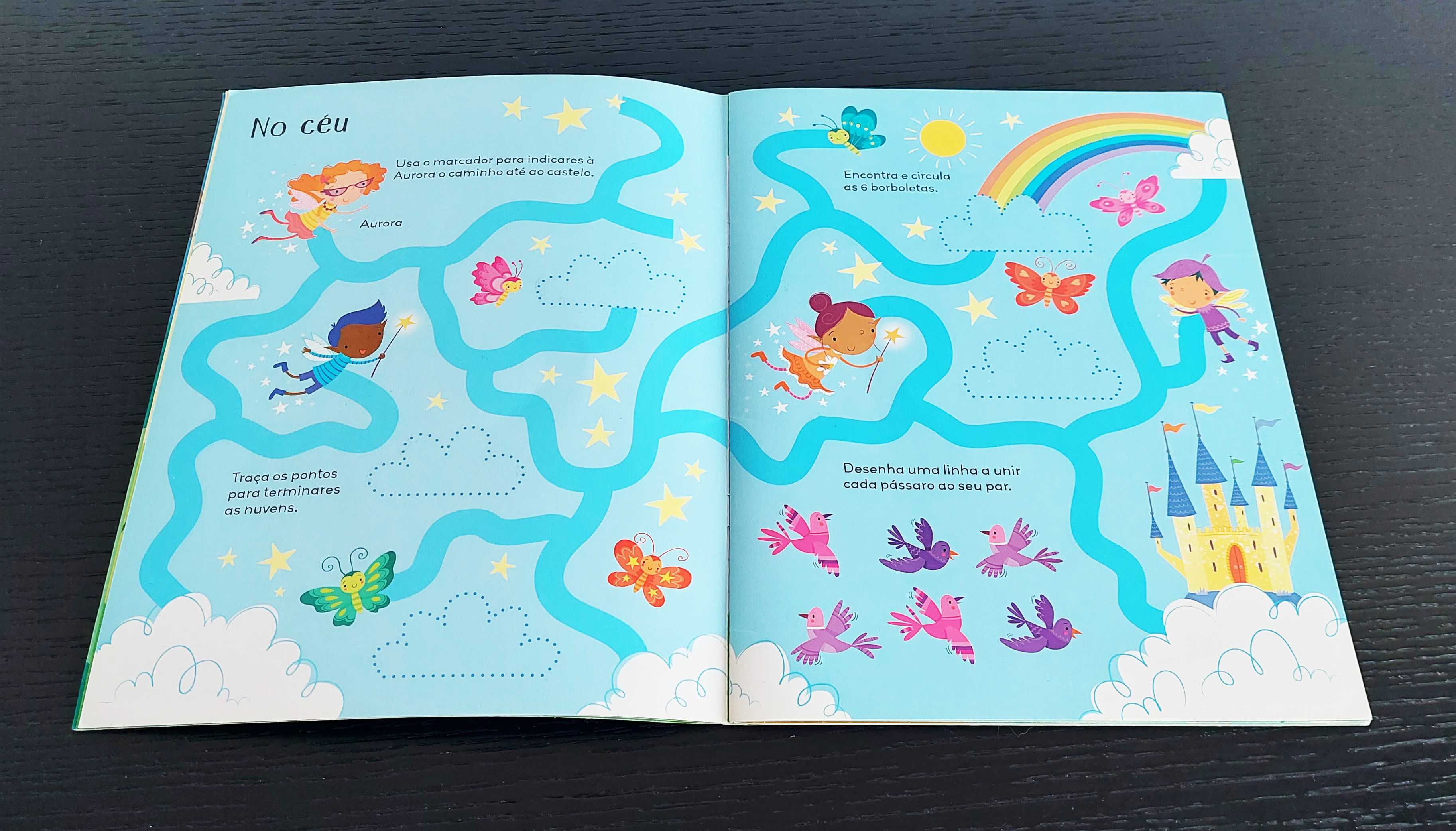 Livro de actividades - Escreve e apaga Fadas 3 a 6 anos