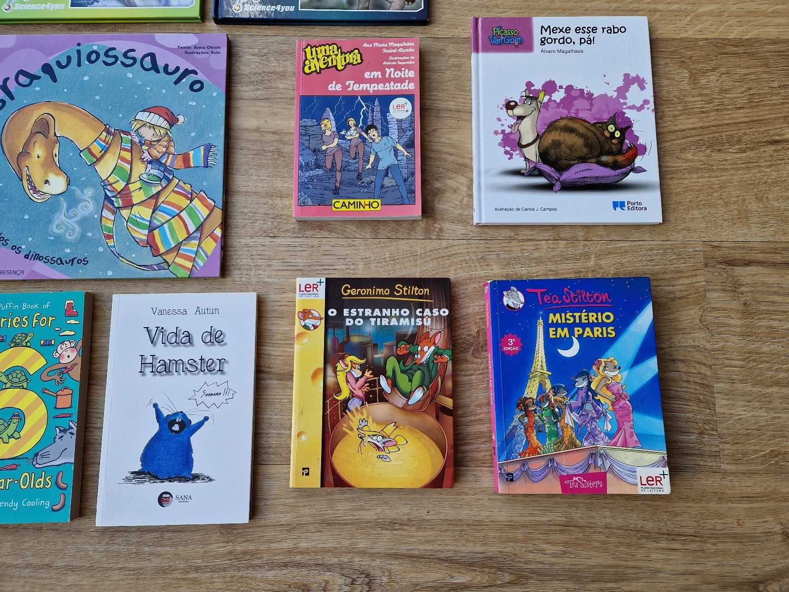 Vários livros infantis (6-12 anos) (2 a 4 euros cada)
