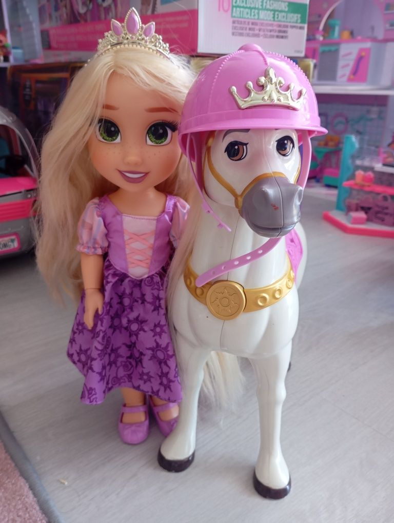 Lalka Roszpunka Disney Store Z koniem